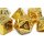 10mm Mini Metal Dice - Bright Gold